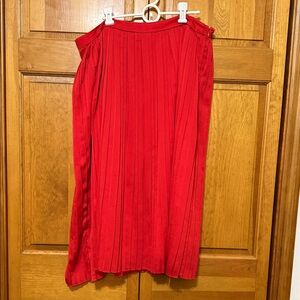 Banana Republic Vibrant Red A-Line Skirt